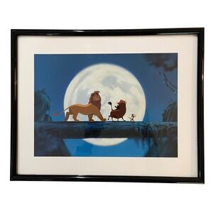 Disney Lion King Hakuna Matata Framed Print Simba Timon Pumbaa Wall Art